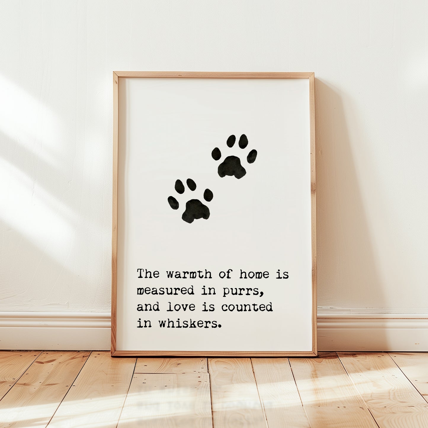 The Warmth of a Home | Cat Wall Art | Digital Download